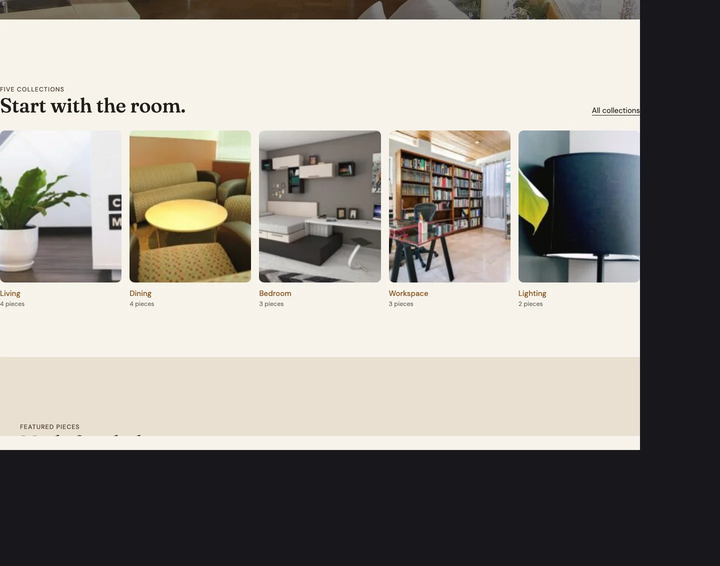 Oak & Loom furniture storefront with WooCommerce catalog
